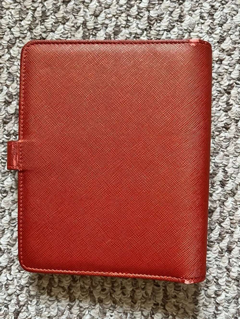 Franklin Covey 6 Ring Leather Organizer Planner Classic size Burgundy pen loop